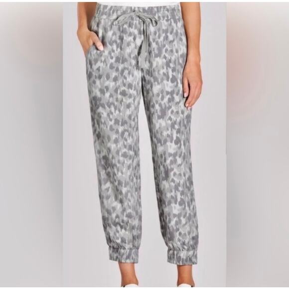Anthropologie Cloth and Stone Gray Patterned Joggers - Small - Picture 1 of 6